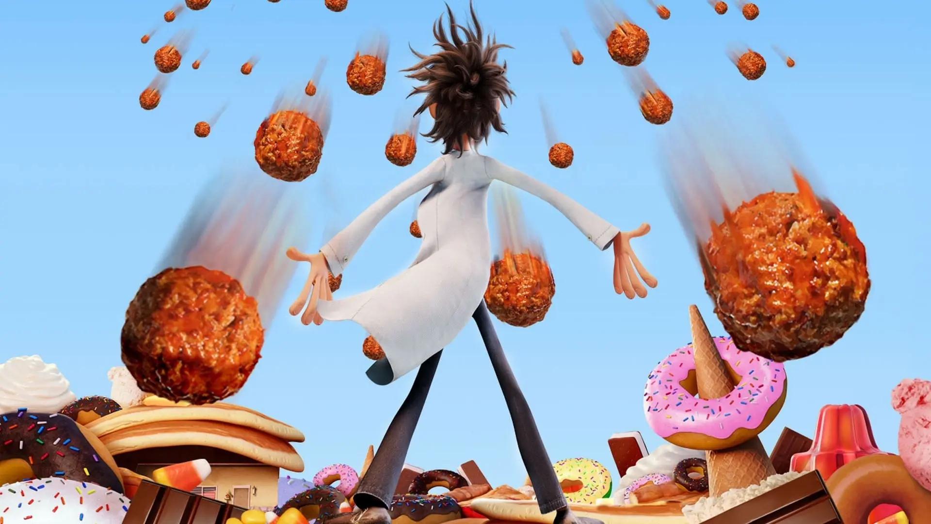 Cloudy with a Chance of Meatballs backdrop