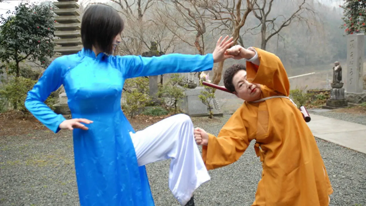Shaolin Grandma backdrop